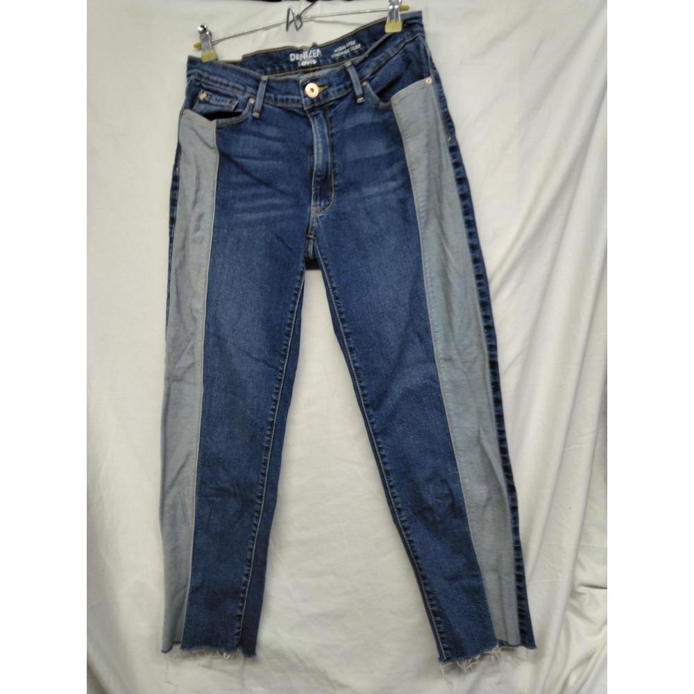 Levi's Denizen Jeans Women's Two Tone High-Rise Vintage Slim Waist 29